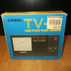 Casio TV-21 Liquid Crystal Pocket Television Great Condition
